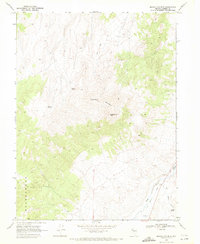 Download a high-resolution, GPS-compatible USGS topo map for Manhattan Mtn, NV (1971 edition)