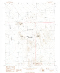 preview thumbnail of historical topo map of Nye County, NV in 1988