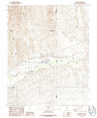Download a high-resolution, GPS-compatible USGS topo map for Mesquite, NV (1985 edition)