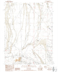 Download a high-resolution, GPS-compatible USGS topo map for Millers, NV (1987 edition)