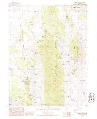 Download a high-resolution, GPS-compatible USGS topo map for Mineral Hill, NV (1986 edition)