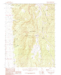 Download a high-resolution, GPS-compatible USGS topo map for Minerva Canyon, NV (1987 edition)
