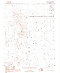 preview thumbnail of historical topo map of Nye County, NV in 1987