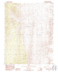 preview thumbnail of historical topo map of Clark County, NV in 1987