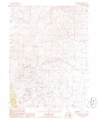 Download a high-resolution, GPS-compatible USGS topo map for Mud Spring Gulch, NV (1985 edition)