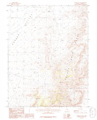 Download a high-resolution, GPS-compatible USGS topo map for Murphy Gap NW, NV (1986 edition)