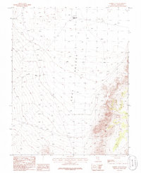 Download a high-resolution, GPS-compatible USGS topo map for Murphy Gap SE, NV (1986 edition)