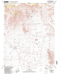 preview thumbnail of historical topo map of Nye County, NV in 1986