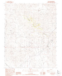 preview thumbnail of historical topo map of Esmeralda County, NV in 1987