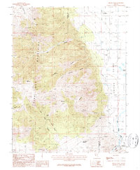 Download a high-resolution, GPS-compatible USGS topo map for Oreana Peak, NV (1987 edition)