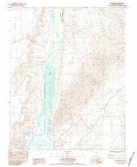 Download a high-resolution, GPS-compatible USGS topo map for Overton SE, NV (1984 edition)