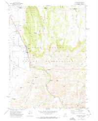 Download a high-resolution, GPS-compatible USGS topo map for Owyhee, NV (1974 edition)