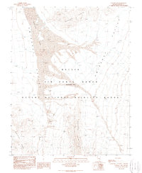 preview thumbnail of historical topo map of Lincoln County, NV in 1989