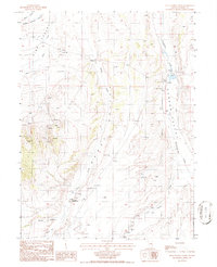 Download a high-resolution, GPS-compatible USGS topo map for Pete Hanson Creek, NV (1986 edition)
