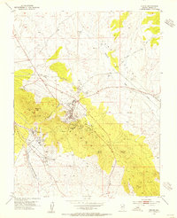 1953 Map of Pioche, NV, 1955 Print