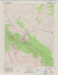 preview thumbnail of historical topo map of Pioche, NV in 1953