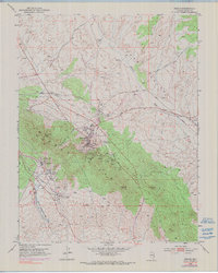 1953 Map of Pioche, NV, 1990 Print