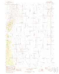 preview thumbnail of historical topo map of Lander County, NV in 1989