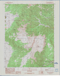 Download a high-resolution, GPS-compatible USGS topo map for Powell Mountain, NV (1989 edition)