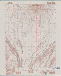 preview thumbnail of historical topo map of Nye County, NV in 1987