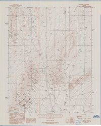 preview thumbnail of historical topo map of Esmeralda County, NV in 1988