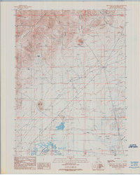Download a high-resolution, GPS-compatible USGS topo map for Red House Flat West, NV (1989 edition)