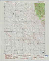 Download a high-resolution, GPS-compatible USGS topo map for Reveille Peak, NV (1988 edition)