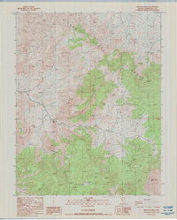 Download a high-resolution, GPS-compatible USGS topo map for Rhyolite Ridge, NV (1987 edition)