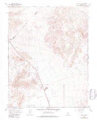 preview thumbnail of historical topo map of Esmeralda County, NV in 1968