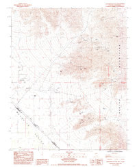 preview thumbnail of historical topo map of Clark County, NV in 1985