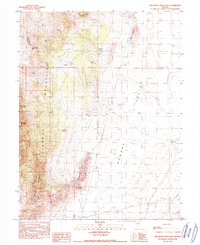 Download a high-resolution, GPS-compatible USGS topo map for Silverado Mountain, NV (1990 edition)