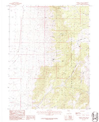 Download a high-resolution, GPS-compatible USGS topo map for Sixmile Canyon, NV (1986 edition)