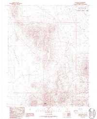 Download a high-resolution, GPS-compatible USGS topo map for Springdale, NV (1986 edition)