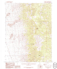 Download a high-resolution, GPS-compatible USGS topo map for Third Butte East, NV (1986 edition)