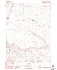 Download a high-resolution, GPS-compatible USGS topo map for Thousand Creek Spring, NV (1990 edition)
