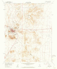 1960 Map of Tonopah, NV, 1961 Print