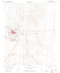 1960 Map of Tonopah, NV, 1977 Print