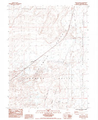 Download a high-resolution, GPS-compatible USGS topo map for Upsal Hogback, NV (1985 edition)