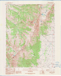 preview thumbnail of historical topo map of Elko County, NV in 1991
