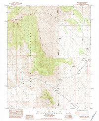 Download a high-resolution, GPS-compatible USGS topo map for Virgin Peak, NV (1984 edition)