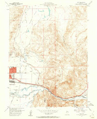 1957 Map of Sparks, NV, 1959 Print