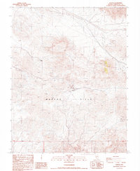 Download a high-resolution, GPS-compatible USGS topo map for Weepah, NV (1987 edition)