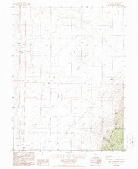 Download a high-resolution, GPS-compatible USGS topo map for West of Fagin Mtn, NV (1986 edition)