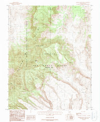Download a high-resolution, GPS-compatible USGS topo map for Wheelbarrow Peak, NV (1988 edition)