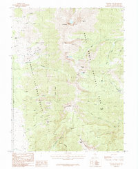 Download a high-resolution, GPS-compatible USGS topo map for Wheeler Peak, NV (1987 edition)