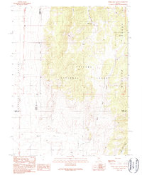 preview thumbnail of historical topo map of Eureka County, NV in 1989