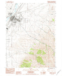 Download a high-resolution, GPS-compatible USGS topo map for Winnemucca East, NV (1983 edition)
