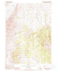 Download a high-resolution, GPS-compatible USGS topo map for Wood Spring Canyon, NV (1990 edition)