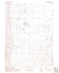 Download a high-resolution, GPS-compatible USGS topo map for Yelland Dry Lake, NV (1986 edition)