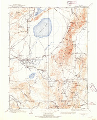 1908 Map of Carson Sink, 1954 Print